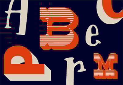 Eine kurze Geschichte der Anzeigeschriften