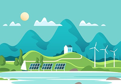 25 besten kostenlosen blauen und grünen (umweltfreundlichen) PowerPoint-PPT-Vorlagen für 2020