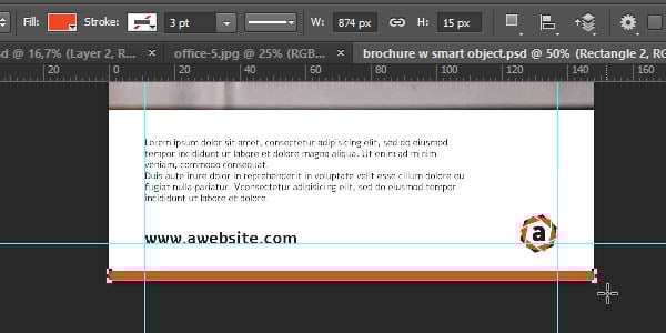 Linked Smart Object - Add footer