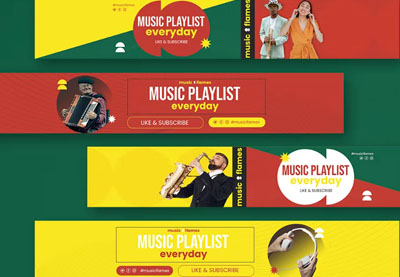 40 Creative YouTube Banner Templates