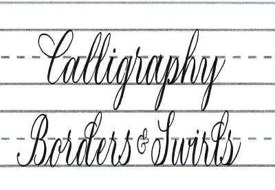 How to Create Calligraphy Swirls and Decorative Borders