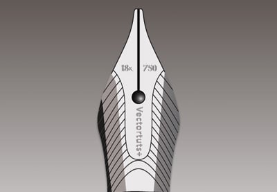 How to Create a Realistic, Shiny Fountain Pen Nib in Vector