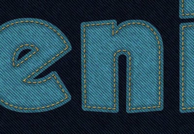 Create a Stitched Denim Text Effect in Photoshop