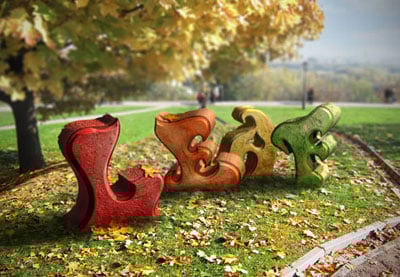 Create an Autumn-Themed 3D Text Effect With Photoshop CS6 Extended