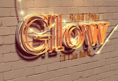 Crear un Brillante Efecto de Texto 3D con el Filtro Forge y Photoshop