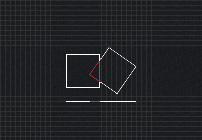 Detección de colisiones usando el teorema del eje de separación