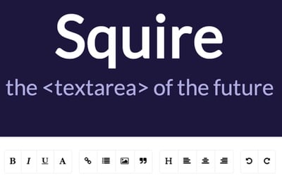 Using Squire, a Lightweight HTML5 Rich Text Editor