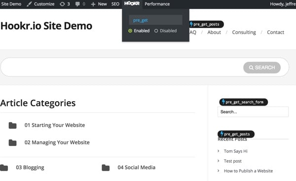 Hookr WordPress Plugin - The Filter Search within Your Site