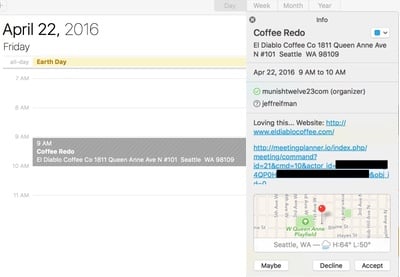 Creando su startup: Exportando archivos iCal a eventos de calendario