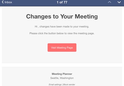 Building Your Startup: Notifying People of Meeting Updates