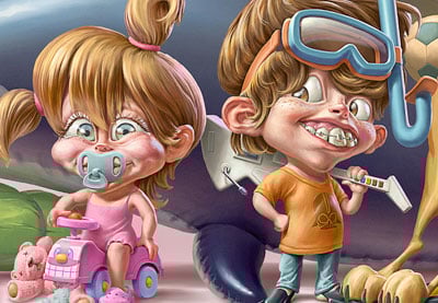 Entrevista con el ilustrador digital, y dieñador de personajes, Óscar Ramos.