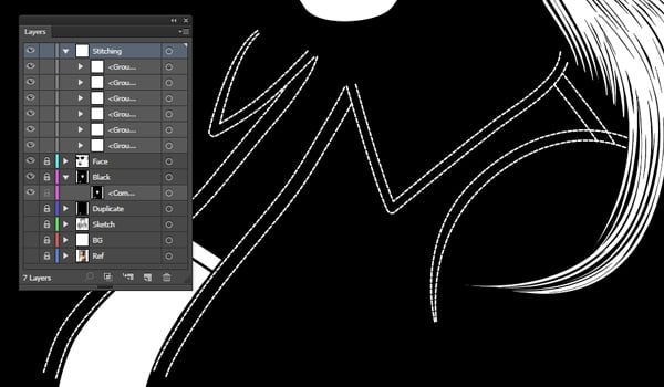 Adding the stitching