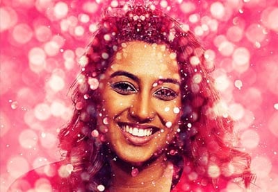 Cómo crear una acción de Photoshop con efecto de brillantina