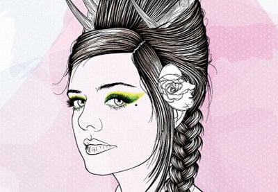 Creación de un elegante retrato de arte lineal con Illustrator CS5