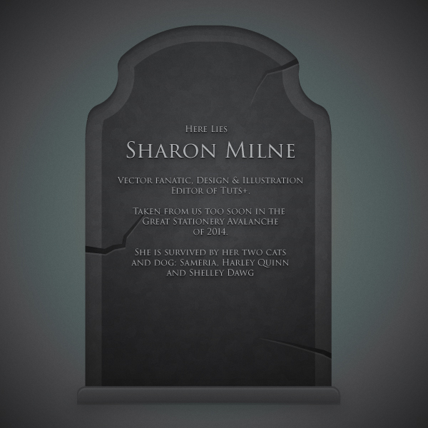 Vector Gravestone Template