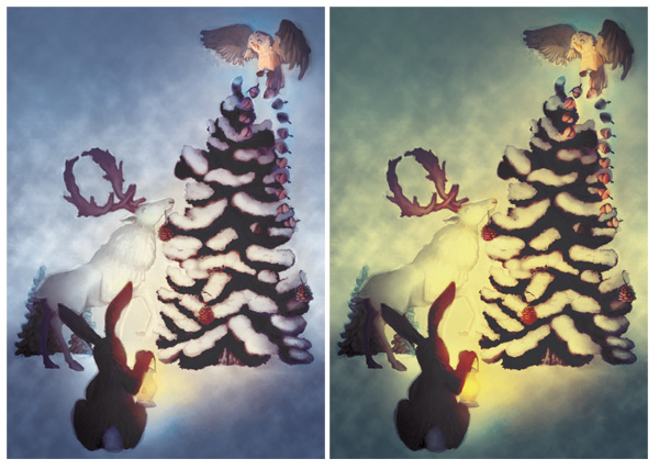 Set a Yellow Layer to Darken