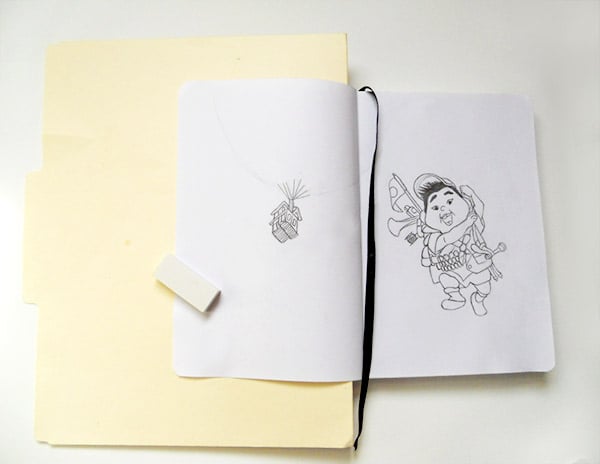 Place a Folder Behind Your Sketch to Prevent Bleeding