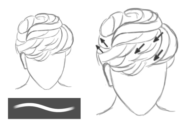 Sketching a Realistic Short Layered Hairstyle in Photoshop