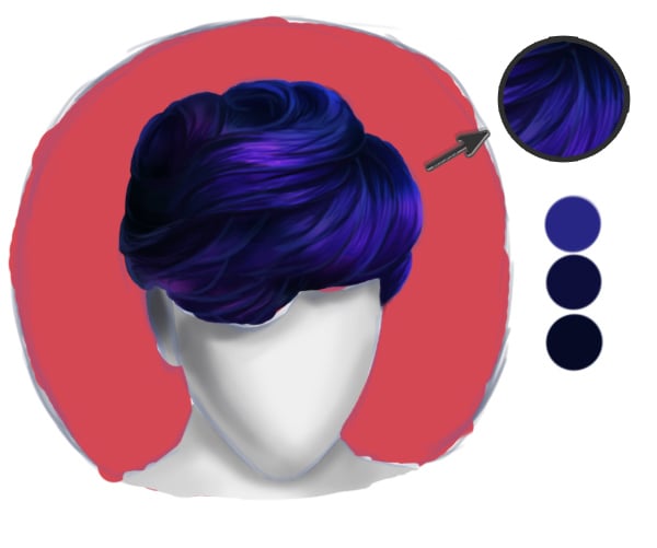 Paint Detailed Hair Strands for Short Realistic Hair in Photoshop 