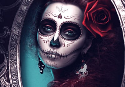 How to Create a Glamorous Calavera Portrait in Adobe Photoshop 