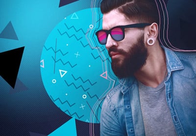 Cómo crear un efecto fotográfico gráfico de los años 90 en Adobe Photoshop