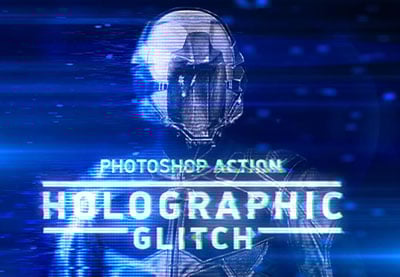 20 Glitch- und VHS-Fotoeffekte mit digitalen Photoshop-Kunststilen