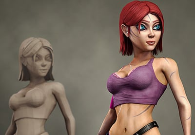 Game Character Creation Series: Kila Chapter 4 - Texture Baking & Building