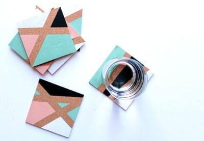 How to Make Color Block Coasters