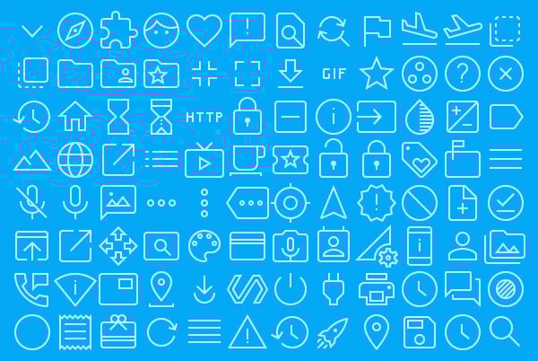 Material Line Icons