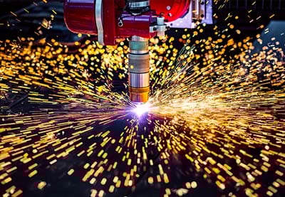 Hot Shots: When a Laser Cuts Metal, Sparks Fly