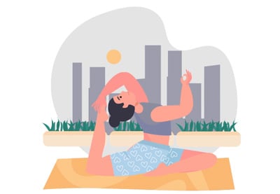 10 Top Fitness Scene Animation Templates for After Effects (Yoga+)