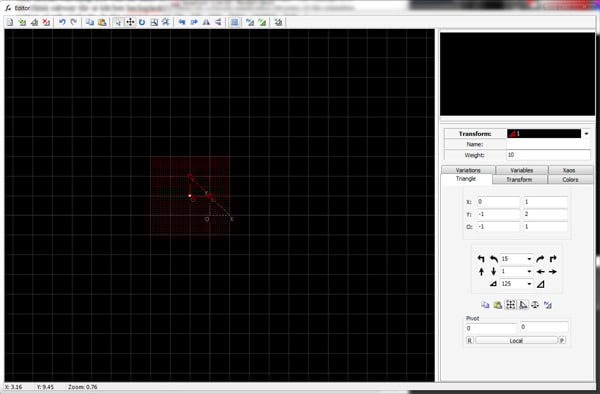 Setup of primary transform completed