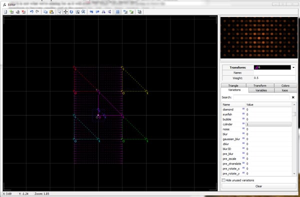 Adding the 1st Cylinder transform