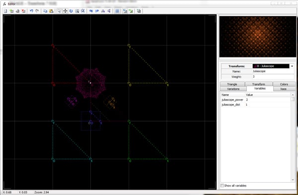 Adjusting the Weights of the Transforms
