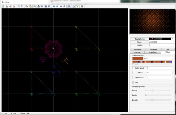 Changing the Opacity of the Transform
