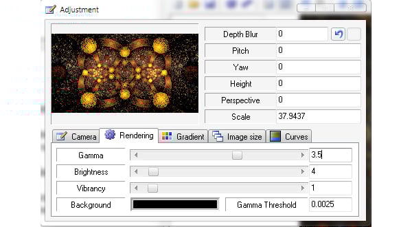 Adjustment of Fractal Gamma