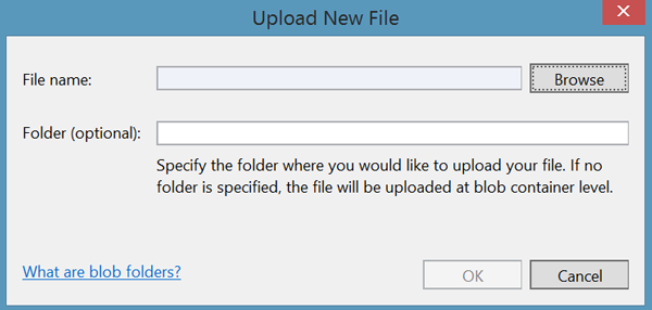 Upload new file window