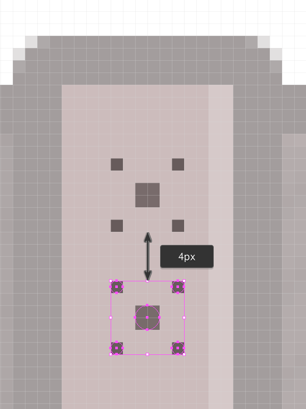 positioning of the second elastic band pattern element