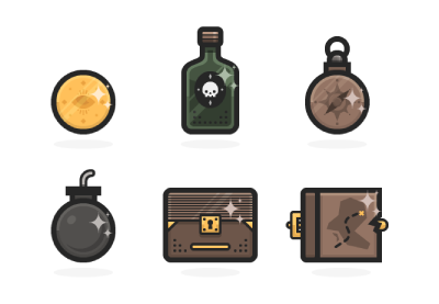 Cómo crear un conjunto de iconos mini pirata en Adobe Illustrator
