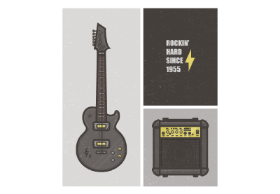 How to Create a Flat, Minimalist Rock Card Using Adobe Illustrator