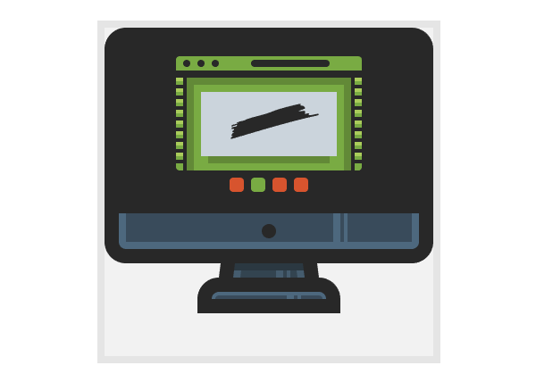 adding the four little buttons from underneath the iMacs interface