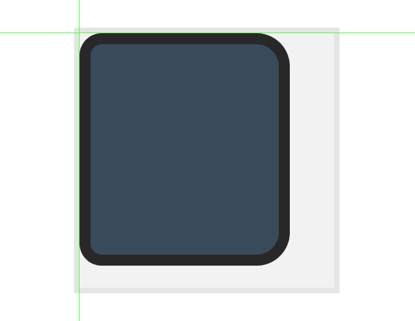 creating and positioning the base shapes for the notebook icon