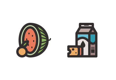 ¿Cómo
Crear un Paquete de Iconos del Grupo Alimenticio en Adobe Illustrator?