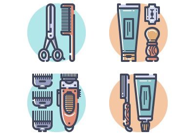 How to Create a Set of Barber Tools in Adobe Illustrator
