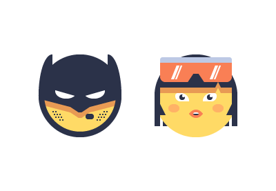 Crear un Set de Emoticones Superheroes en Adobe Illustrator
