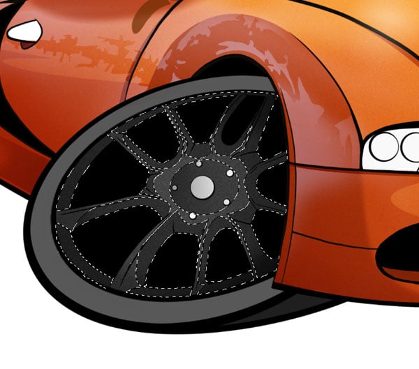 Fill your selection with a dark grey tone remember to keep the opacity of this fill between 40 and 50