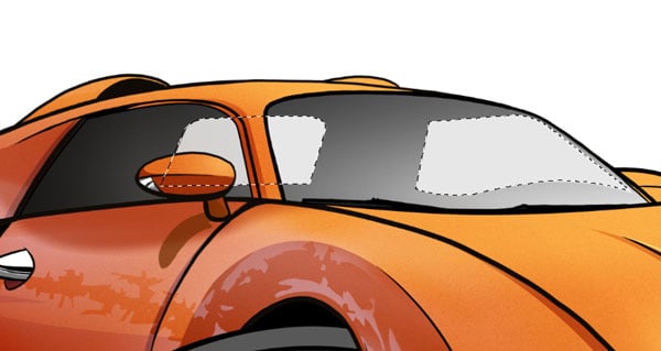 Fill your selection using the gradient tool