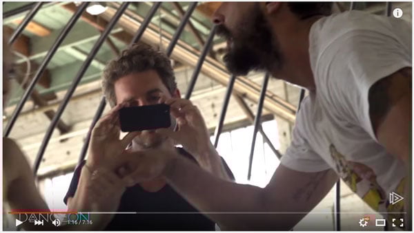 Erik Anders Lang sketching