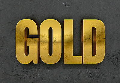 How to Create a 3D Gold Text Effect With Photoshop Layer Styles