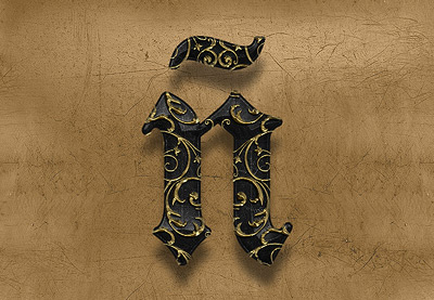 How to Create an Elegant, Ornate 3D Photoshop Text Effect